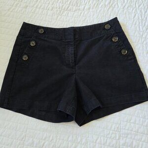 LOFT Admiral Riviera Black Shorts Size 2